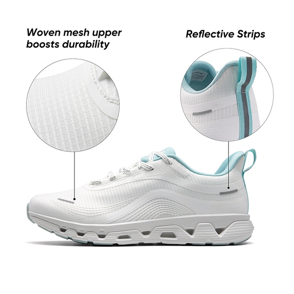 [MovePlush] Men's Lightweight Athletic Sneakers - WHITE - 7